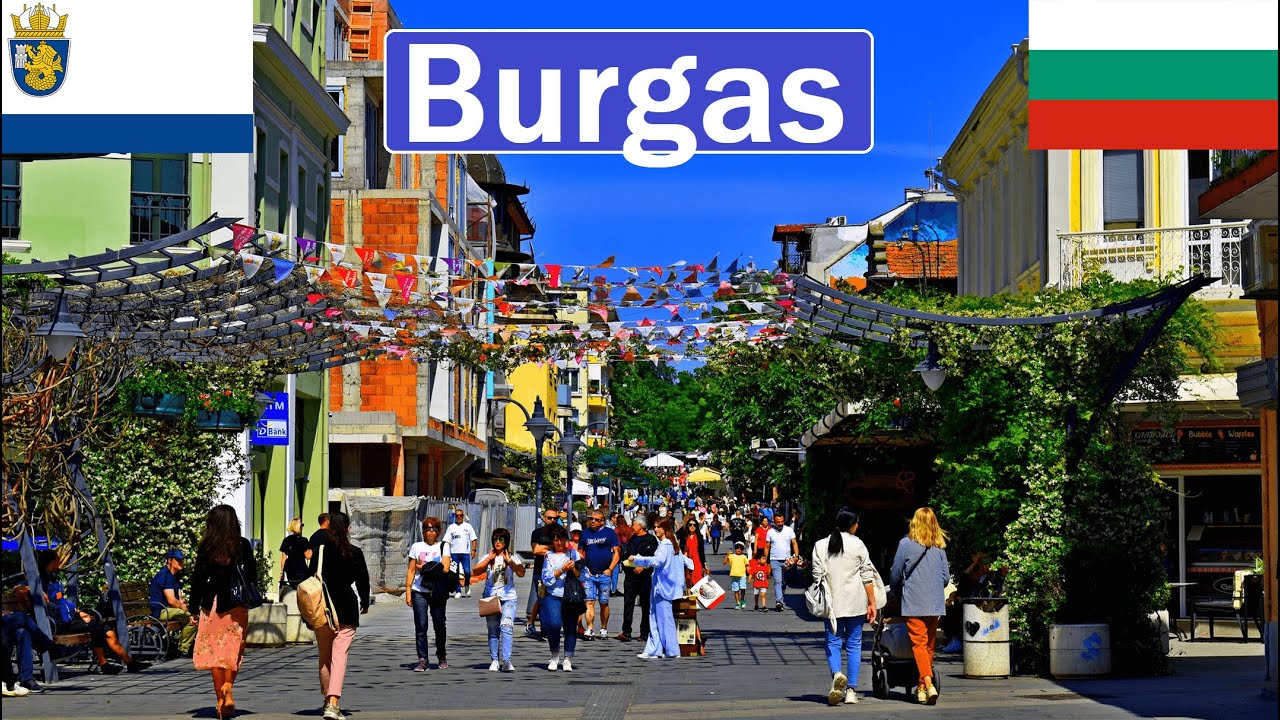 🇧🇬 Bulgaria, BURGAS Walking Tour 2024 [4K]