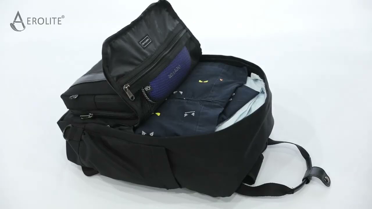 Aerolite 40x20x25cm Ryanair Max Carry-On: Aerolite's Eco-Friendly Backpack Fits Ryanair Perfectly