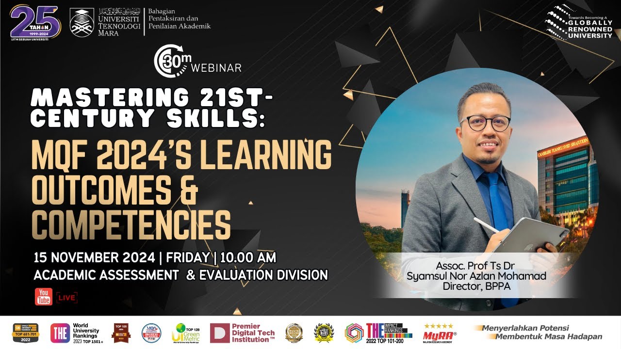 Mastering 21 Century Skills : MQF 2024's Learning Outcome And Competencies