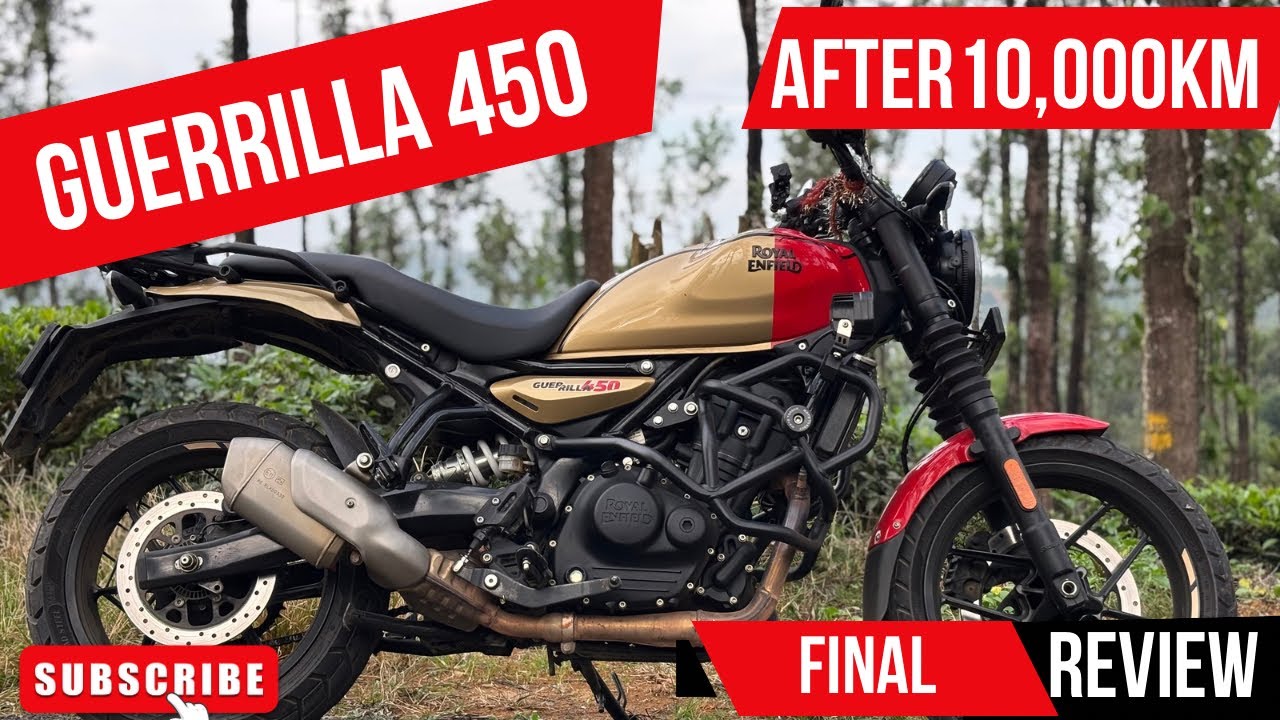 Royal Enfield Guerrilla 450 My Last & Final review after 10000KM | 3rd service surprised me