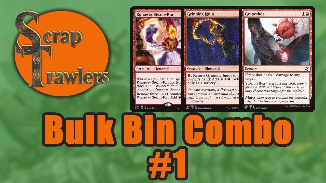 Bulk Bin Combo #1 - Grinning Ignus + Runaway Steam-kin + Grapeshot