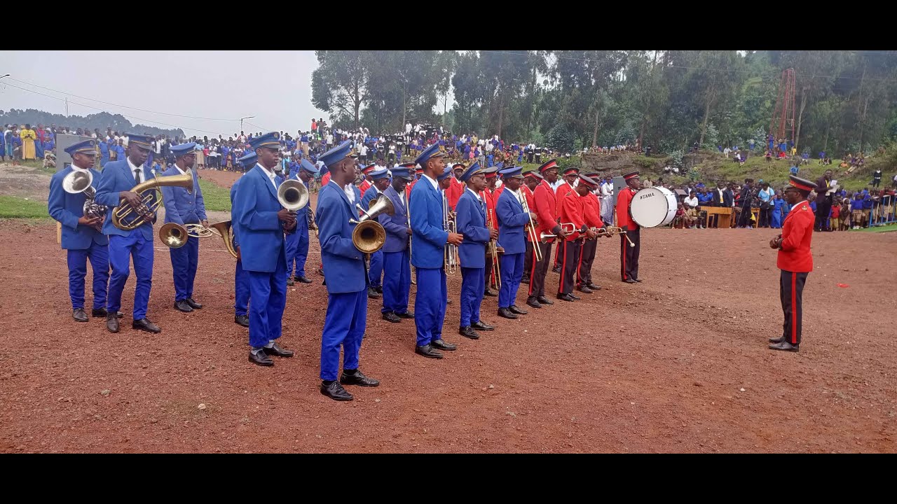 Ubudasa mu gucuranga fanfare mu biriro byo gusoza icyumweru cy'uberezi gatulika Diyoseze ya NYUNDO