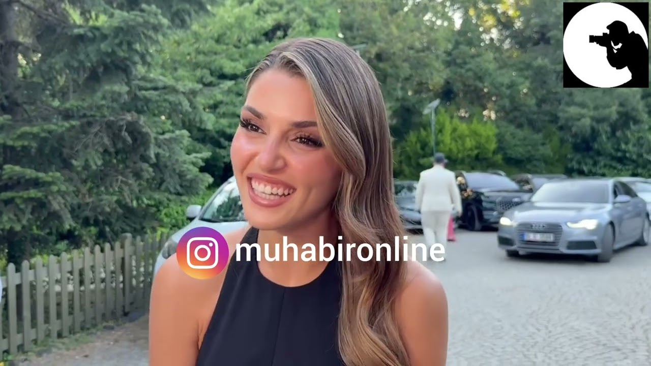 Hande Erçel , Feyyaz Şerifoğlu'nun düğününde..