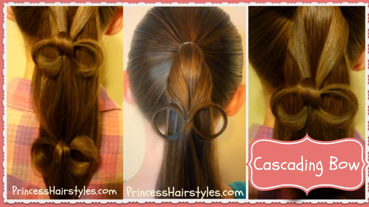 Cascading Bows Ponytail Hairstyle