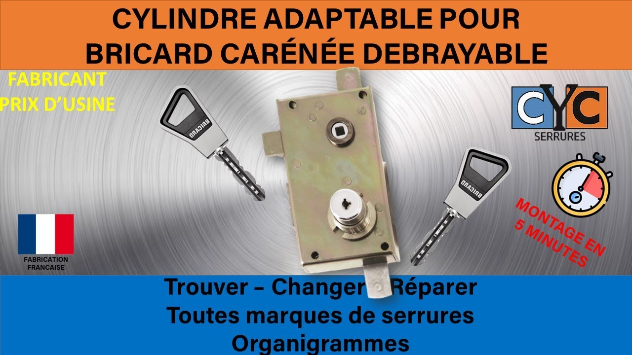TUTO : Comment changer une serrure Bricard Carenée Debrayable