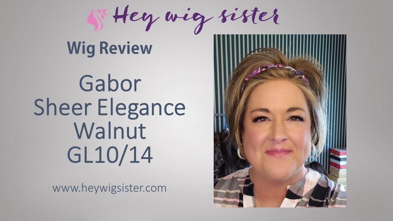 Gabor Sheer Elegance in the color Walnut GL10/14 - Super cut short style- WIG REVIEW