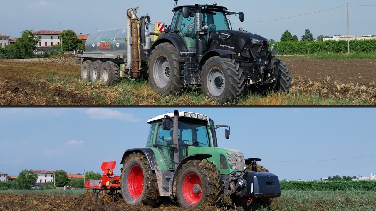 SPANDIMENTO LIQUAME E RIPUNTATURA: DEUTZ FAHR TTV 6230 WARRIOR | FENDT FAVORIT 716 - 210P