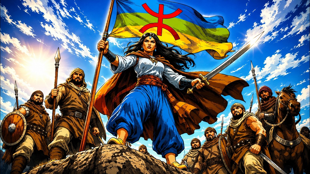 Al Kahina - La légendaire reine des Aurès - 💪 ⵣ🩵💚💛  💖🏜️⛰️ 😍