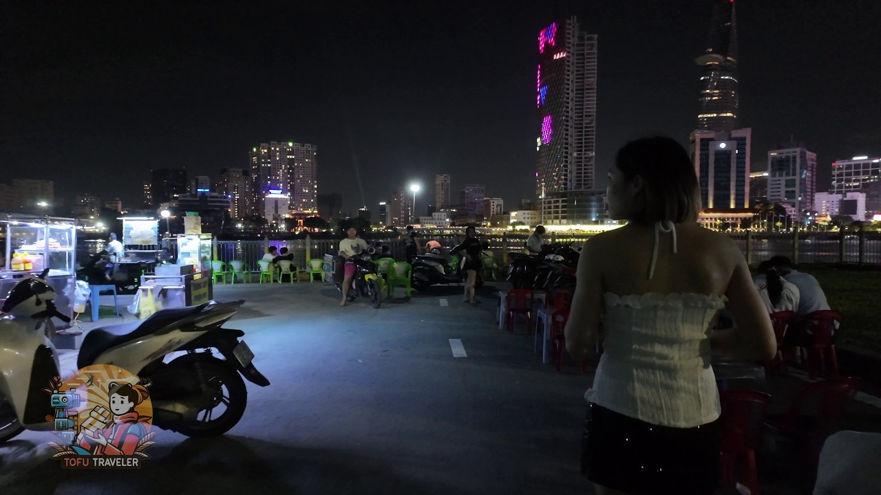 THE MUST-SEE VIEW at Saigon's Nightlife | Saigon Riverfront Park | 4K Vietnam Walking Tour |