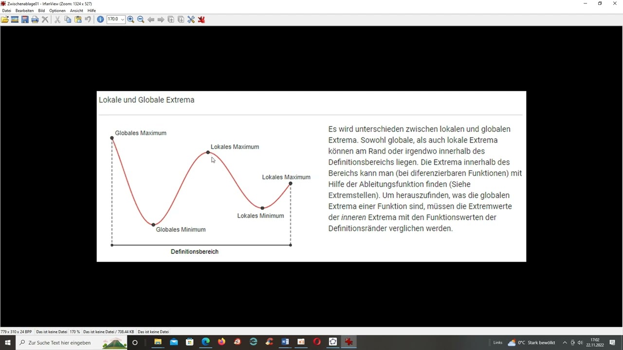 Lokale und globale Extrema