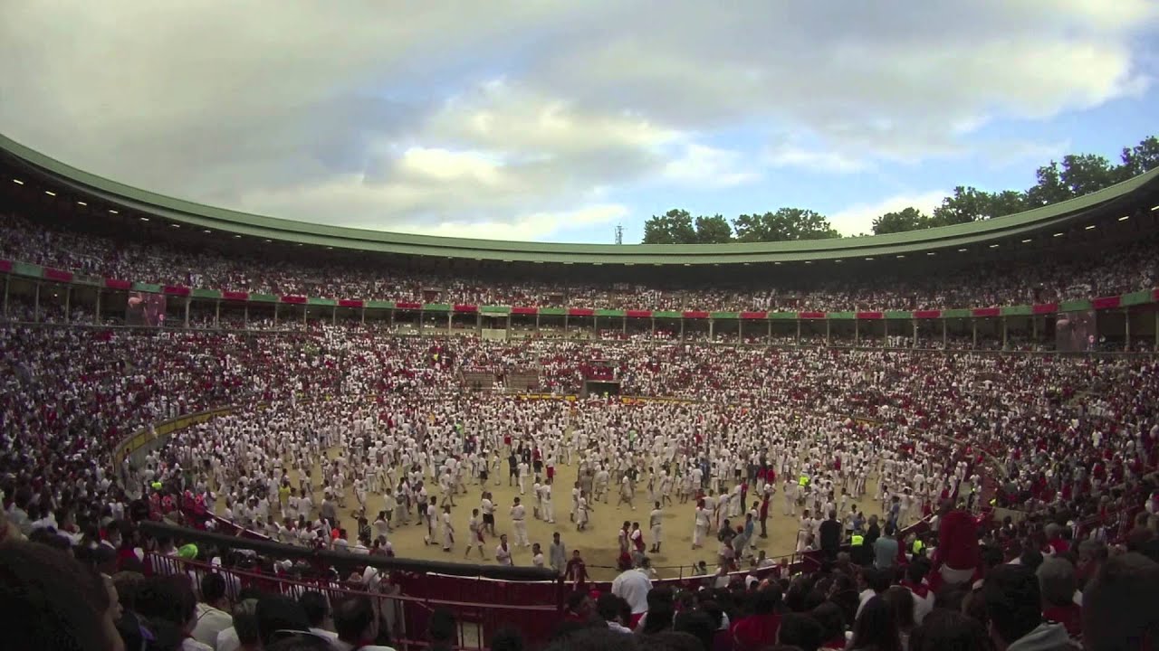 'Time-lapse' de la Plaza de Toros en el encierro