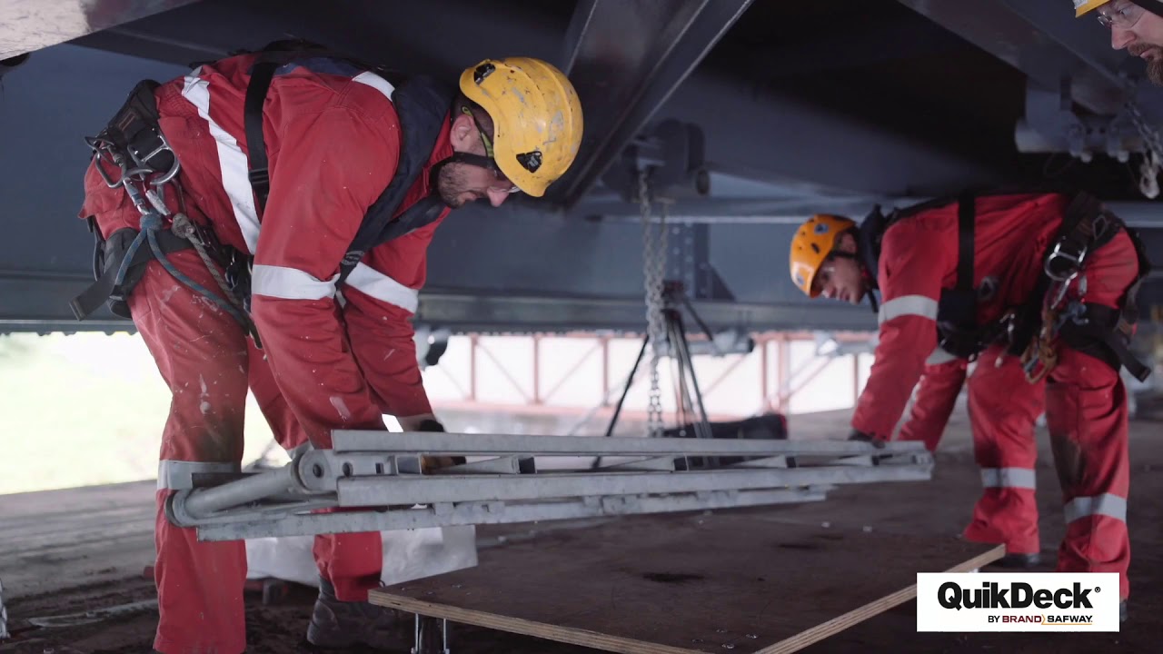 QuikDeck: Suspended access system for bridge construction