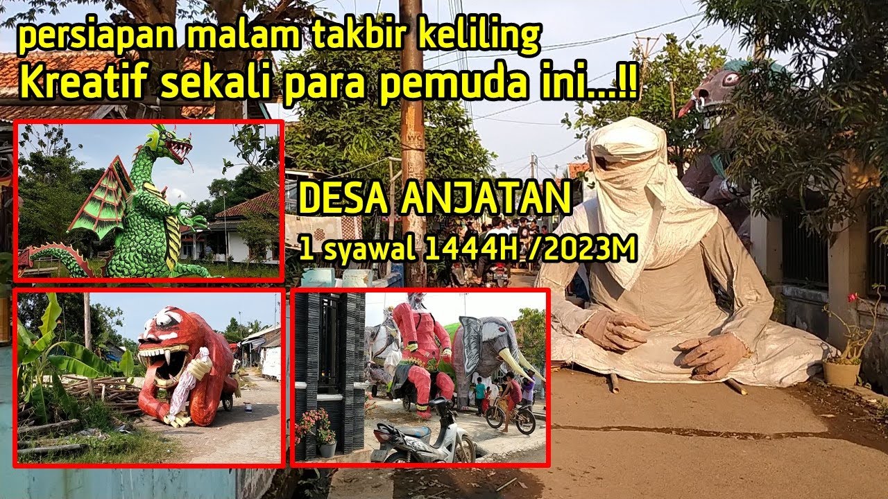 Persiapan peserta TAKBIR KELILING  1 Syawal 1444H / 2023 Kec. ANJATAN