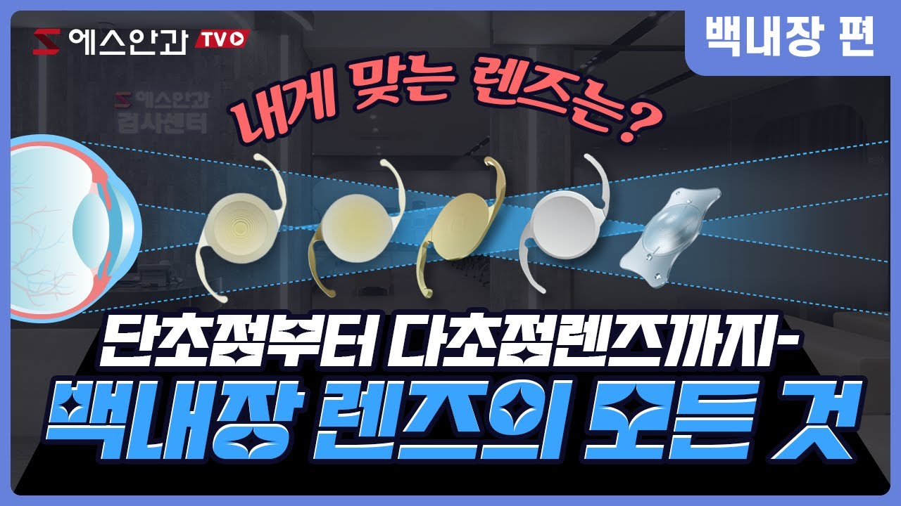 단초점렌즈부터 다초점렌즈까지 백내장렌즈의 모든것!