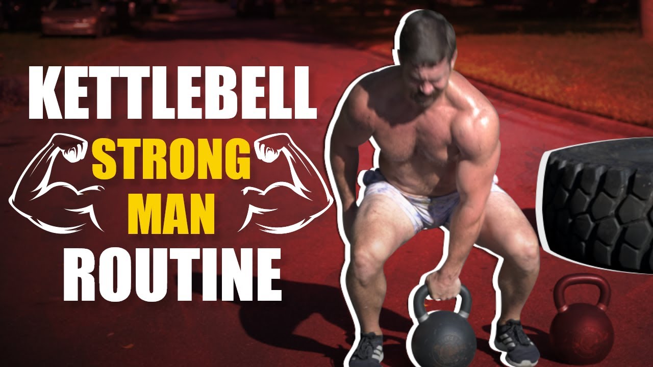 Kettlebell Strongman Training (Builds FREAKISH Size, Explosiveness, & Conditioning!) | Coach MANdler