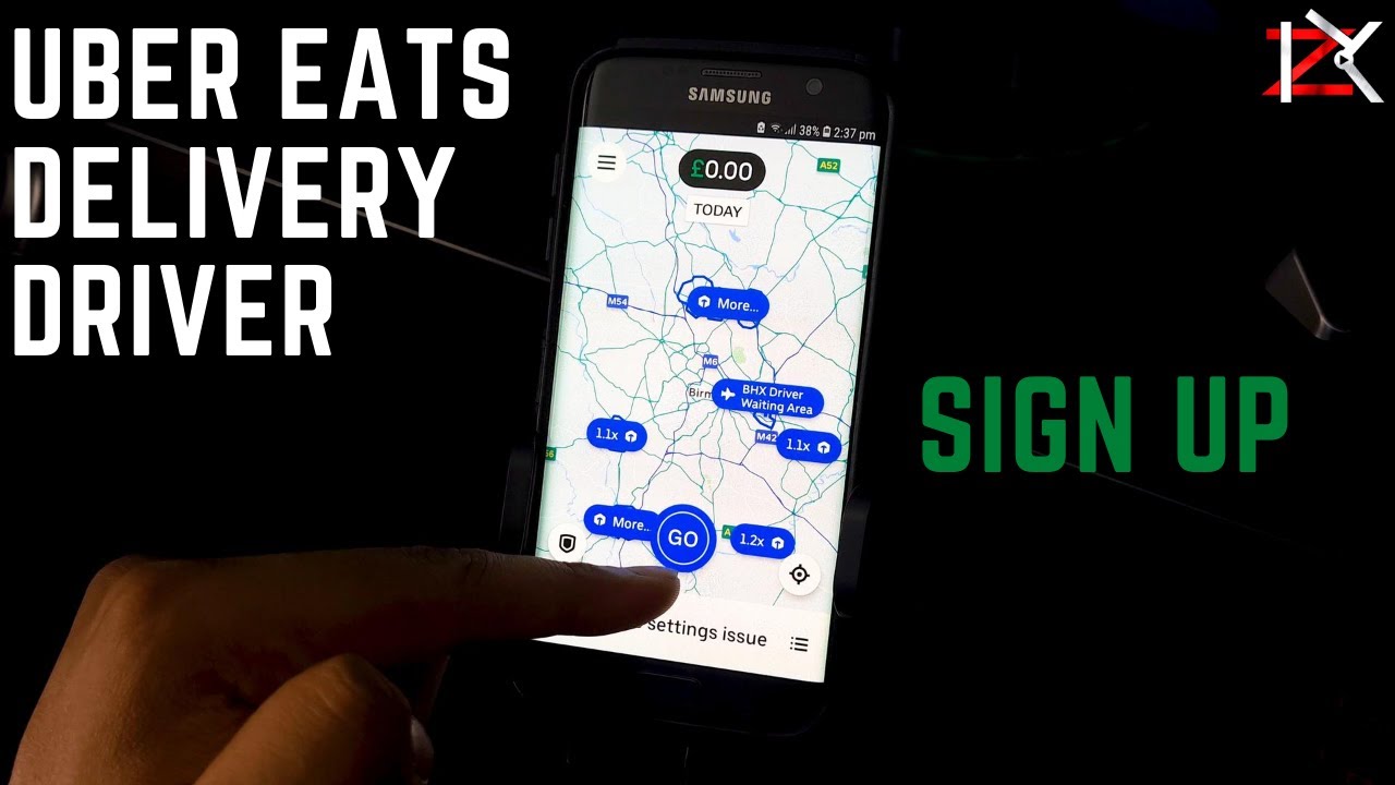 Как подать заявку на работу водителем Uber Eats в Великобритании (2025) Простые шаги регистрации ...