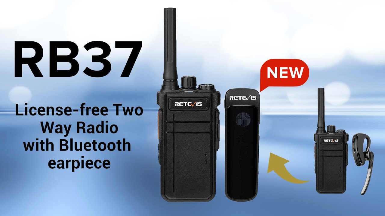 RB37 License-free Two Way Radio with Bluetooth earpiece