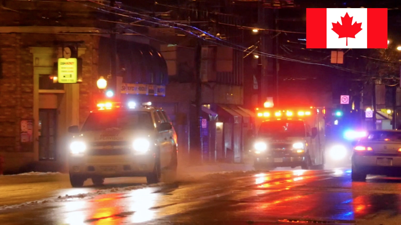 *SPECIAL* Vancouver Police Escorting BC Ambulance & Supervisor To Hospital