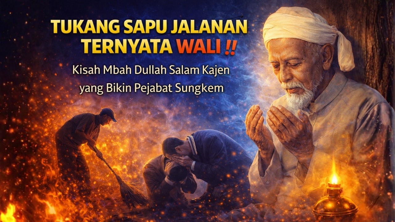 TUKANG SAPU JALANAN TERNYATA WALI ‼️ Kisah Mbah Dullah Salam Kajen yang Bikin Pejabat Sungkem.