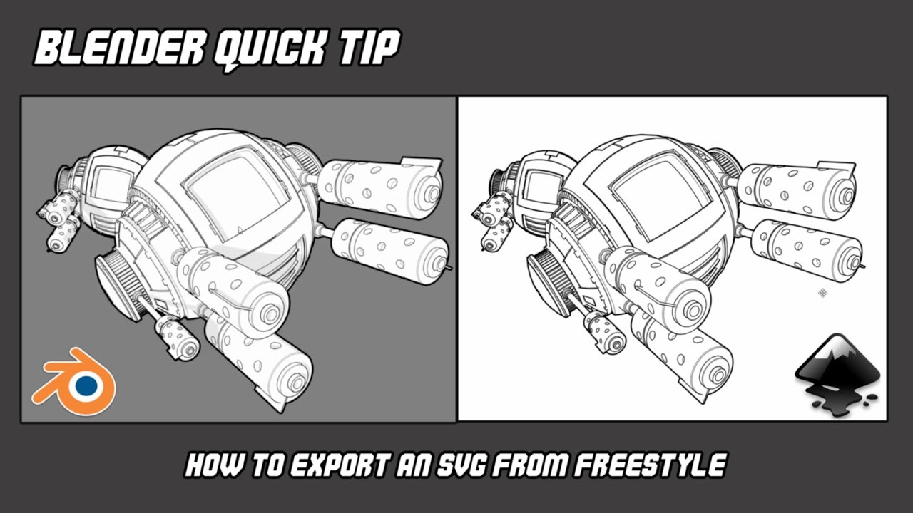 Quick Tip - Export SVG from Freestyle in Blender