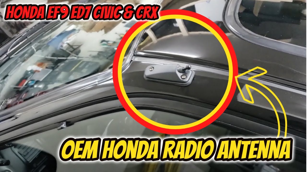 ||HONDA EF9 / ED7 88-91 CIVIC & CRX|| OEM Honda Radio Antenna Installation for my EF!! 😎👌
