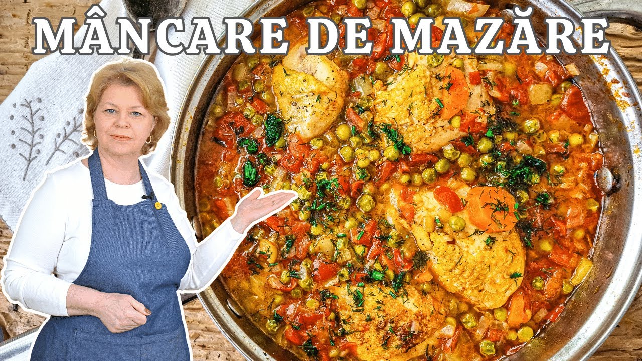 👉 Mâncare de MAZĂRE cu CARNE de PUI! Ce condimente punem ca să iasă gustoasă?