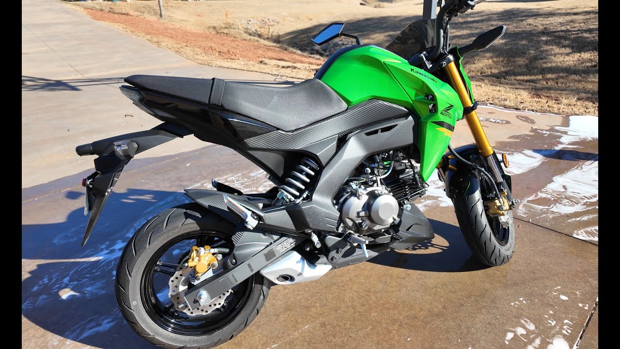 Kawasaki Z125 ASMR Mobile Wash and Detail