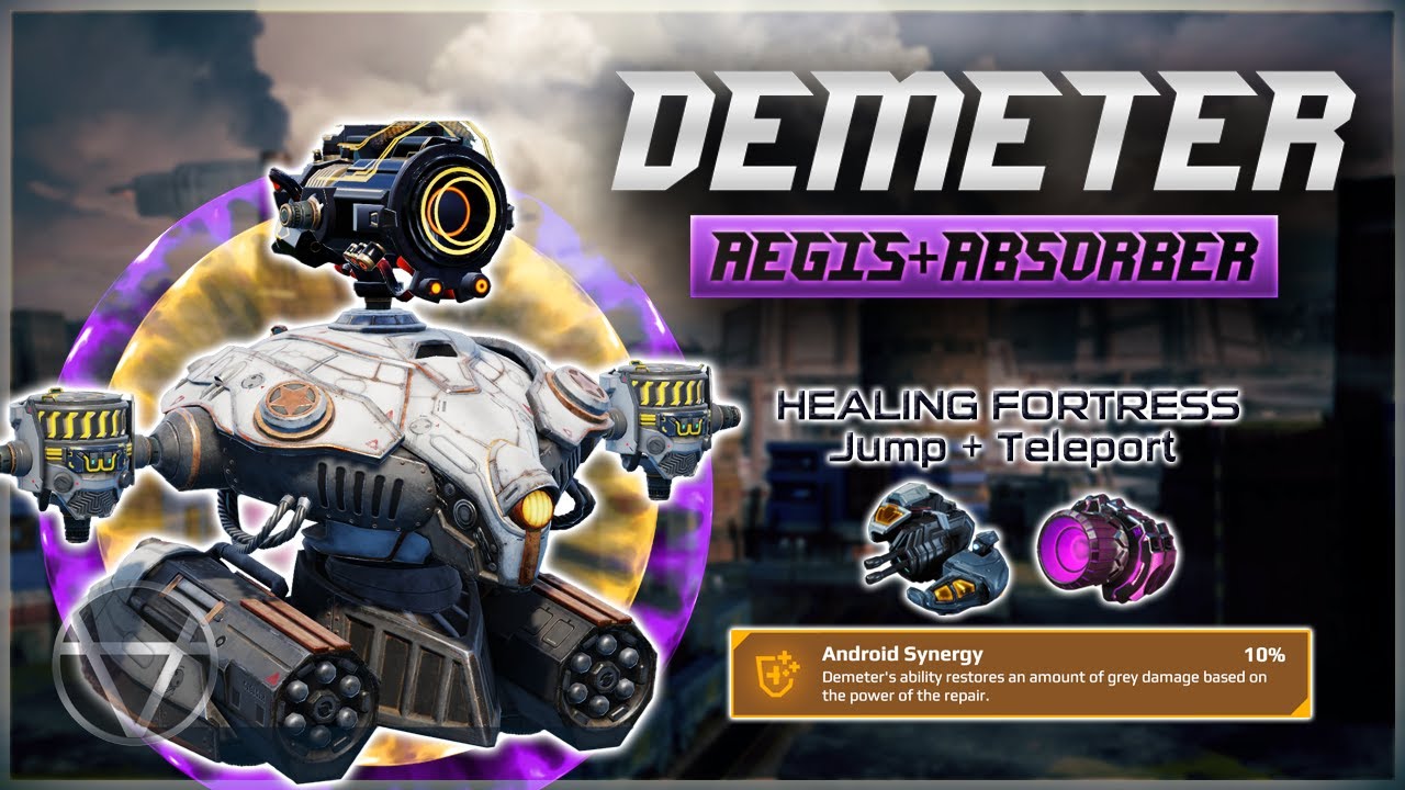 Jump + Teleport DEMETER Build w/ 2X G.A.S &ndash; Ultimate Healing FORTRESS | War Robots Gameplay