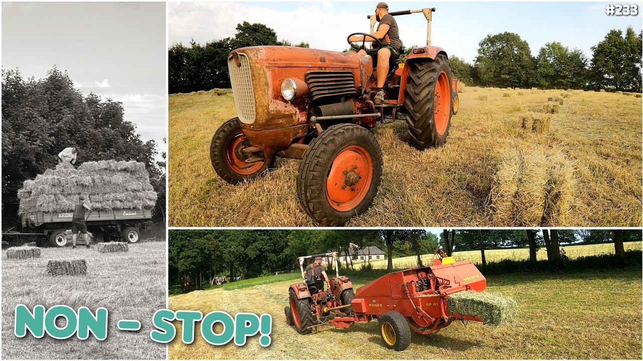 EINER nach dem ANDEREN! HD-Ballen PRESSEN mit Welger AP41 und GÜLDNER G40 | oldtimer_junkie