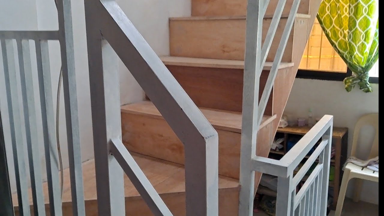Step by step modern Staircase start to finish made by Tubular & Plywood #modernstaircase less cost