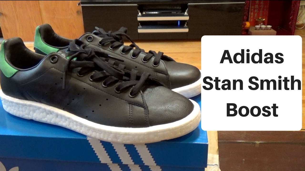 Adidas Stan Smith Boost Unboxing/ On Foot Review (Core Black)