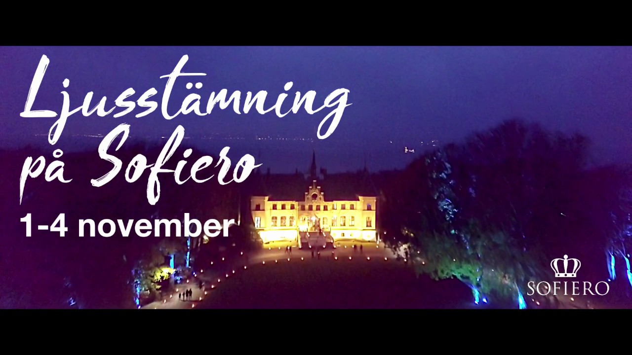 Ljusstämning på Sofiero Slott och slottsträdgård 1-4 nov
