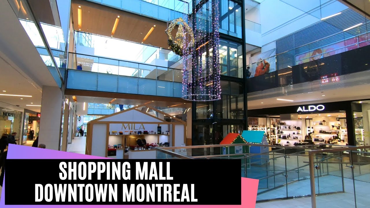 Popular Shopping Mall in Downtown Montreal / Centre Eaton de Montréal - Montreal Eaton Centre