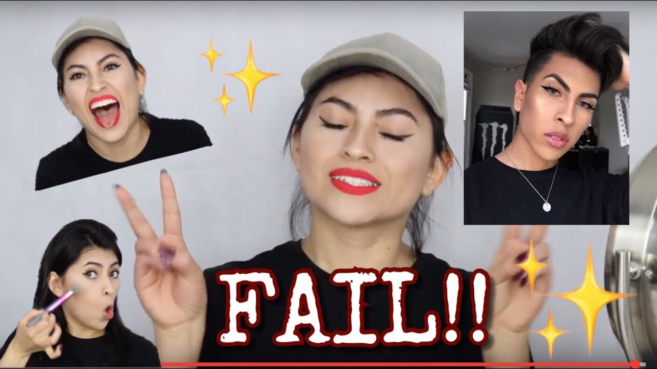 I Tried Following MY BROTHERS Makeup Tutorial !!