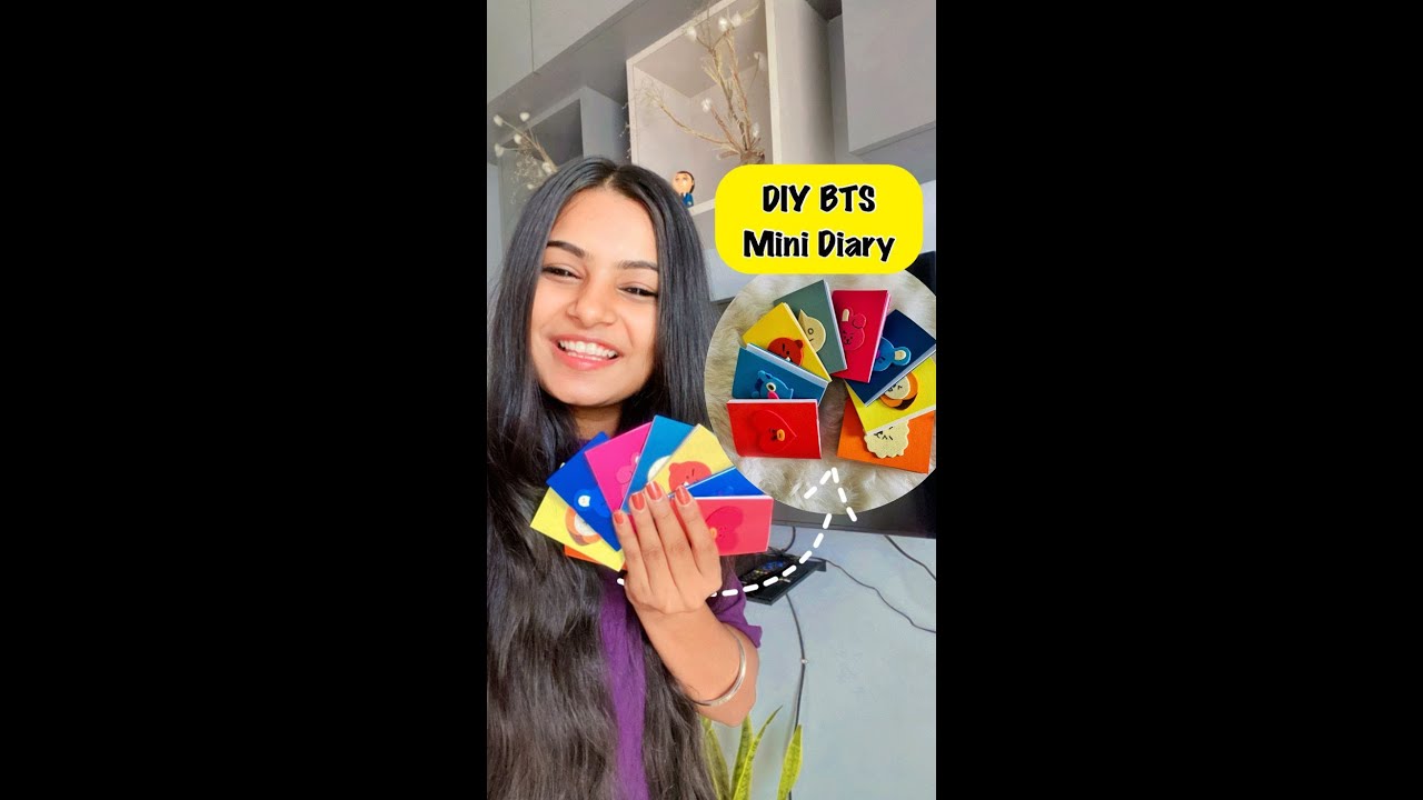 DIY BTS Mini Diary 😱 