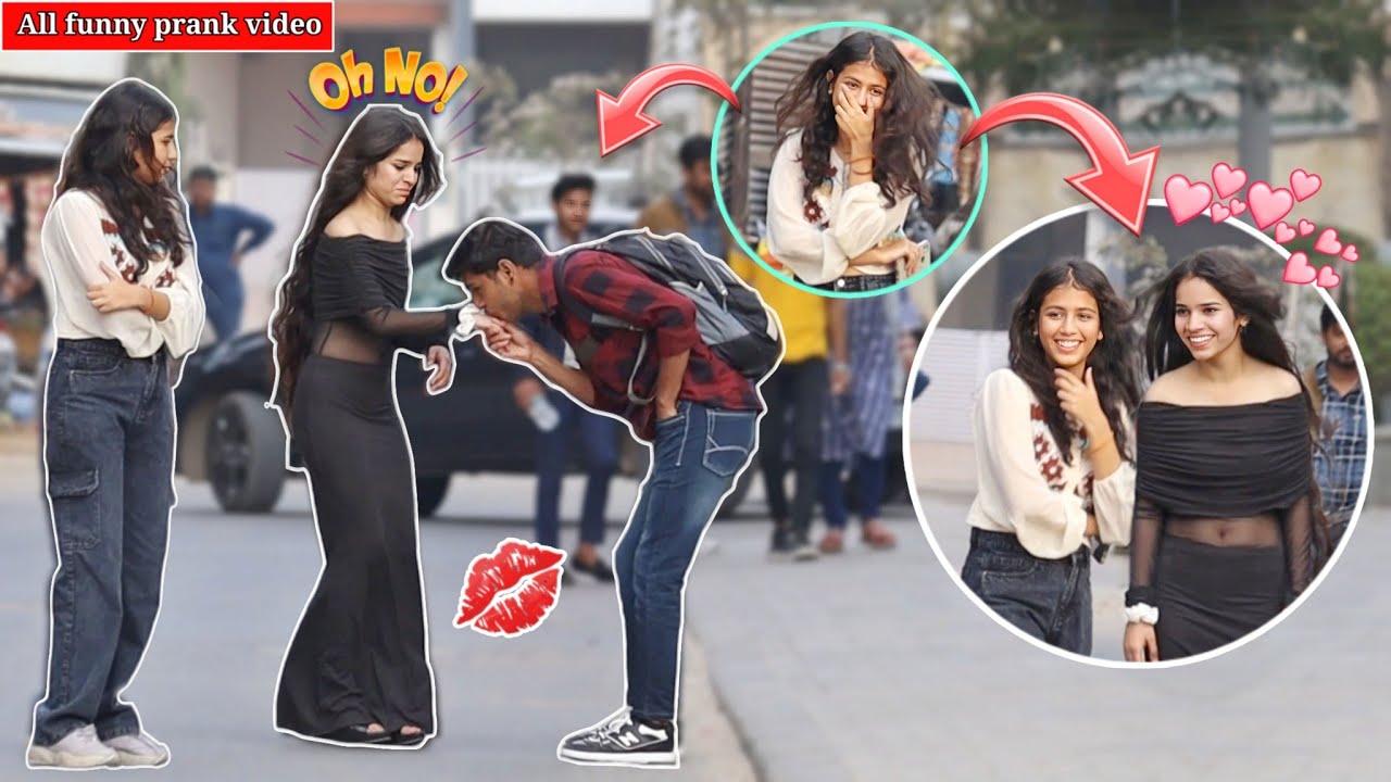 All funny prank video || Best Reaction Prank On Girls || Prank video || Funny Prank 2024