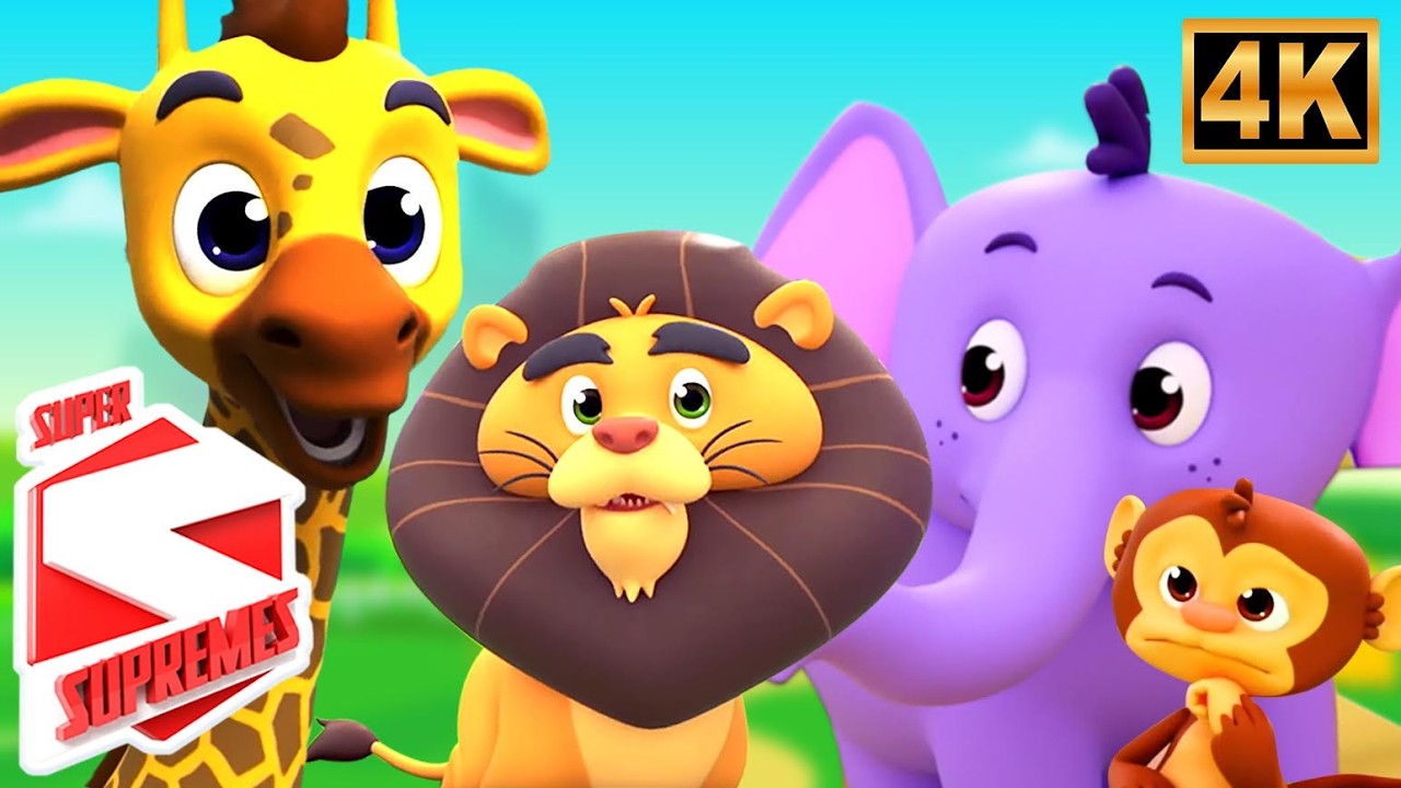 Zoo Song - Fun Animal Cartoon and More Kindergarten Rhymes for Kids