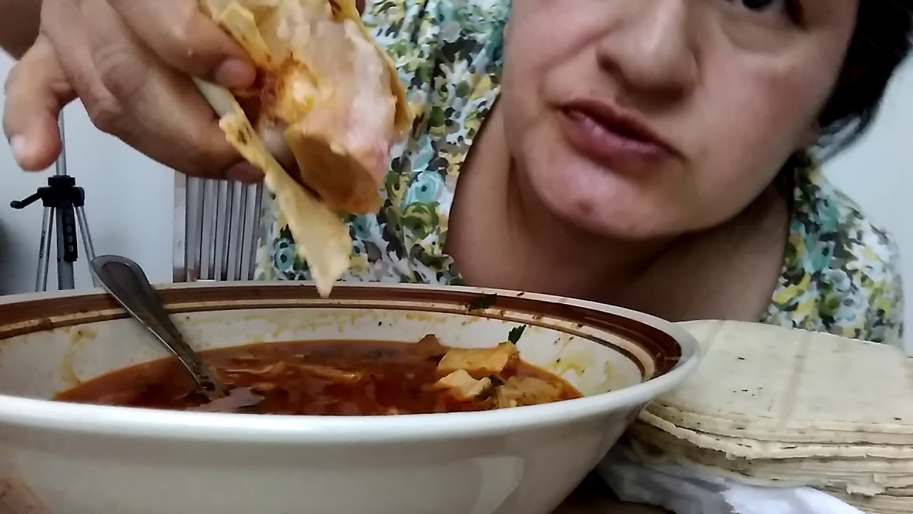 MUKBANG/ASMR/ mexican menudo