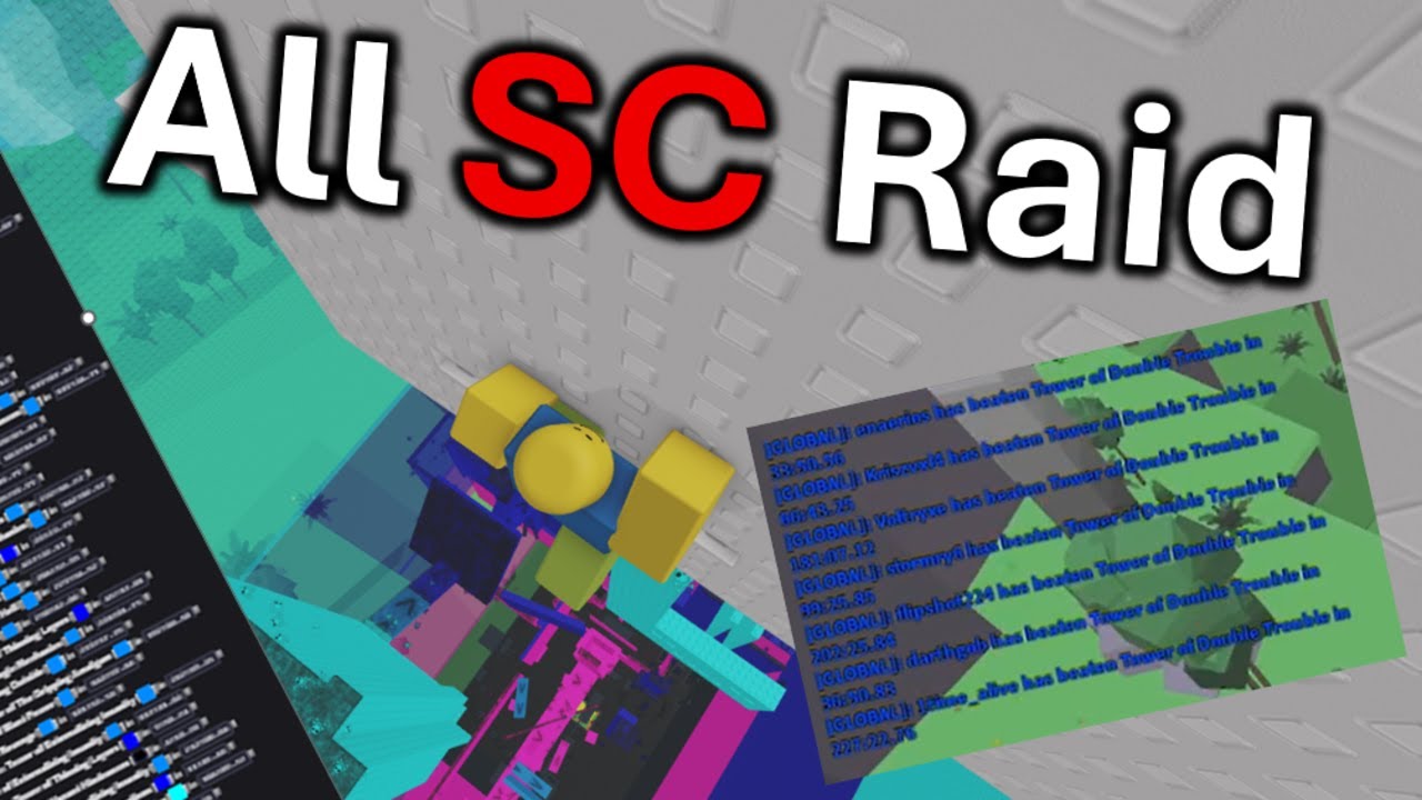 Самый большой рейд SC в EToH/JToH || Roblox