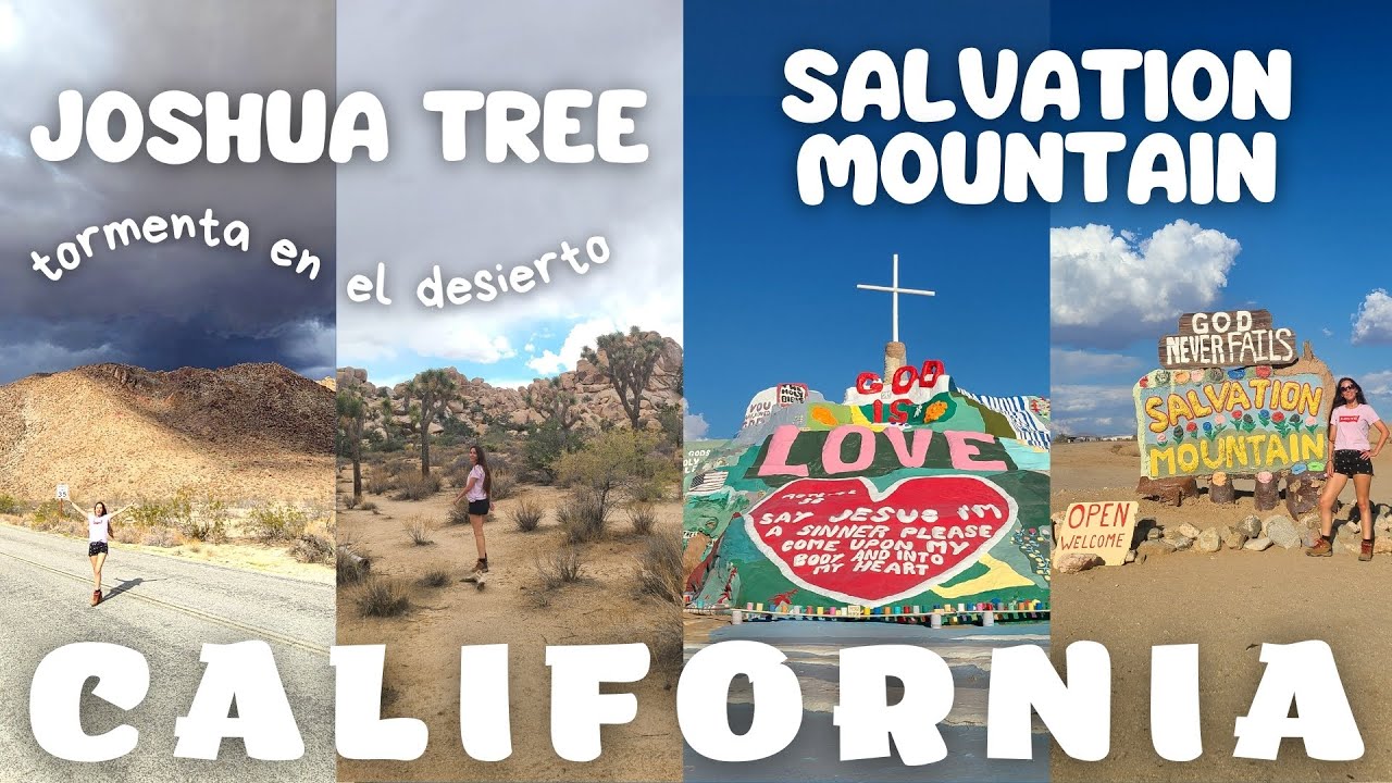 🇺🇸 JOSHUA TREE y SALVATION MOUNTAIN ✨ Atrapados en la tormenta 😱🌩️