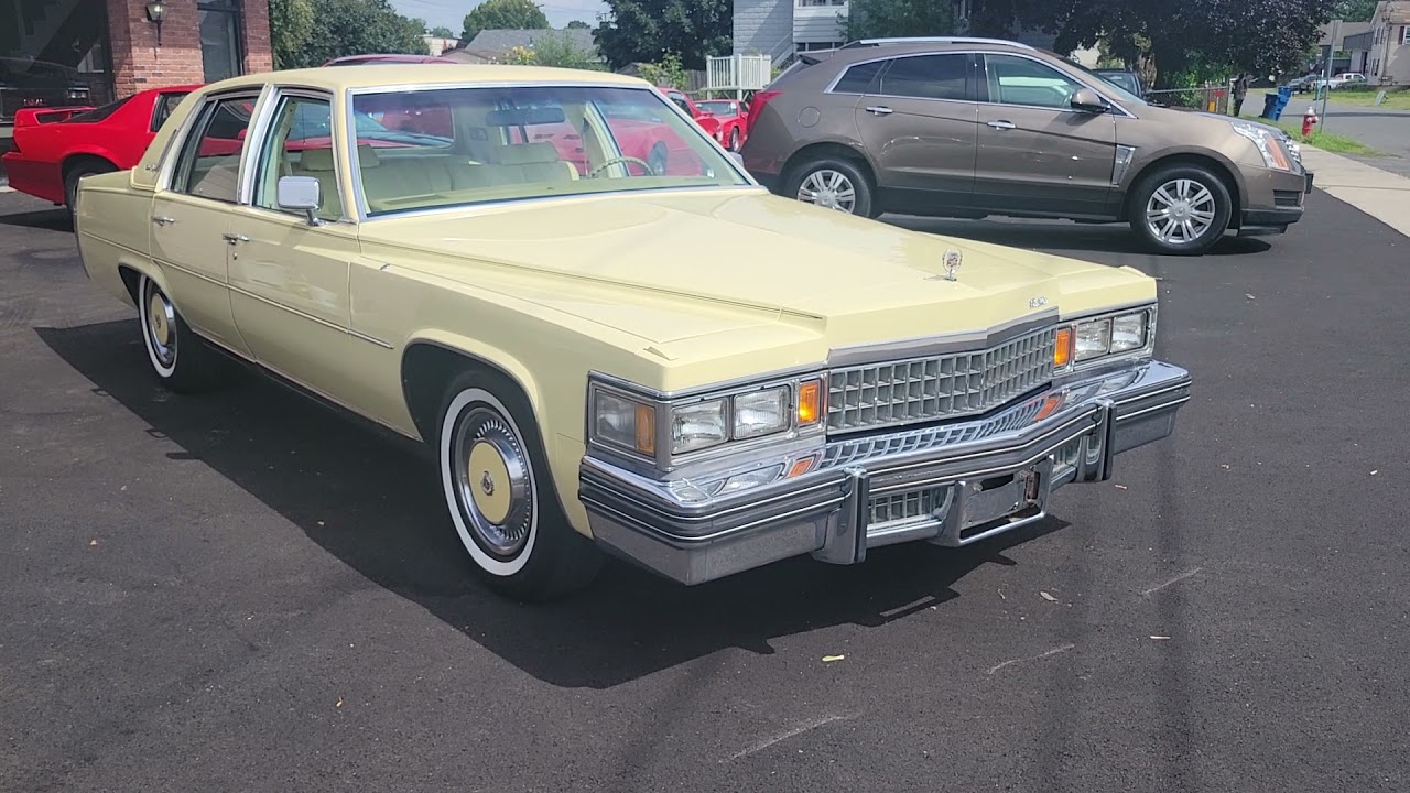1978 Cadillac Fleetwood Brougham exterior and interior. Pat's Auto Sales Ma.