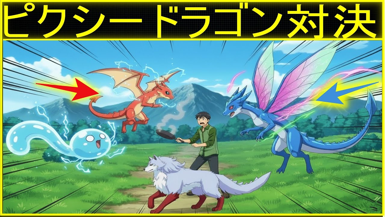 ピクシードラゴン対ピクシードラゴン、勝つのはどっち？とんでもスキルで異世界放浪メシ2