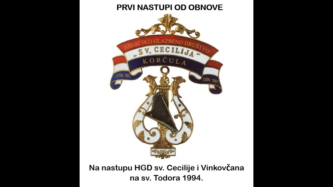 Na nastupu HGD sv. Cecilije i Vinkovčana  na sv. Todora 1994.