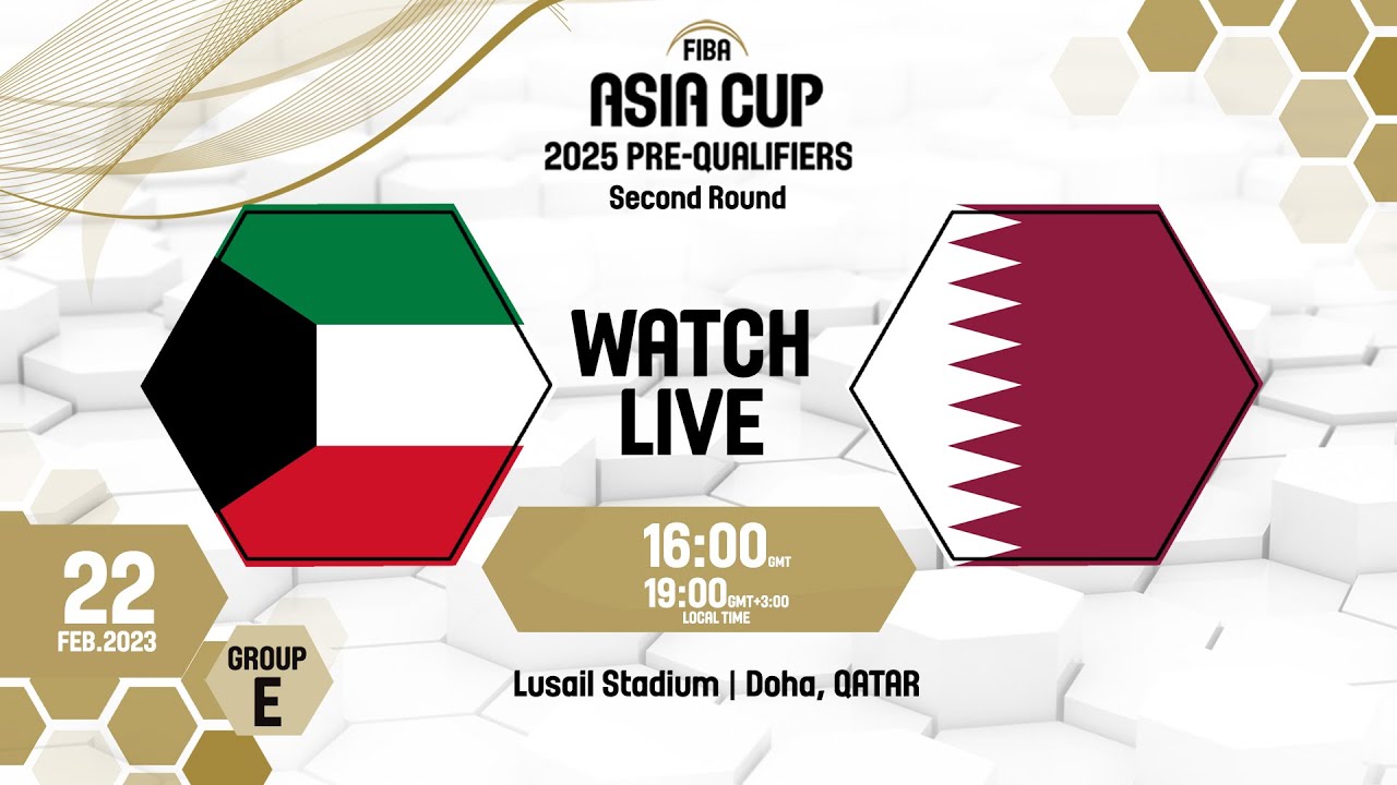 Kuwait v Qatar | Full Basketball Game | FIBA Asia Cup 2025 Pre-Qualifiers