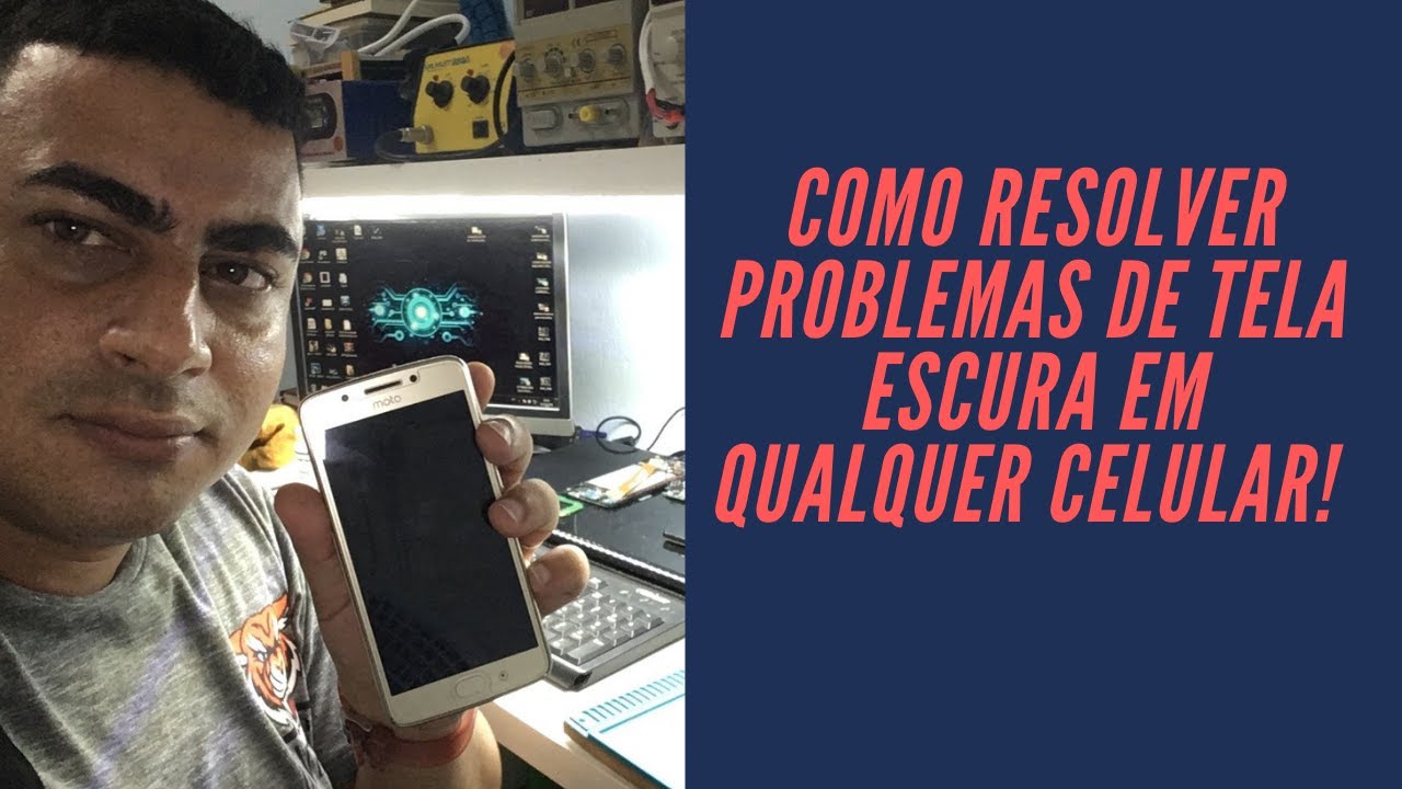 Como CONSERTAR CELULAR SEM ILUMINAÇÃO TELA ESCURA!