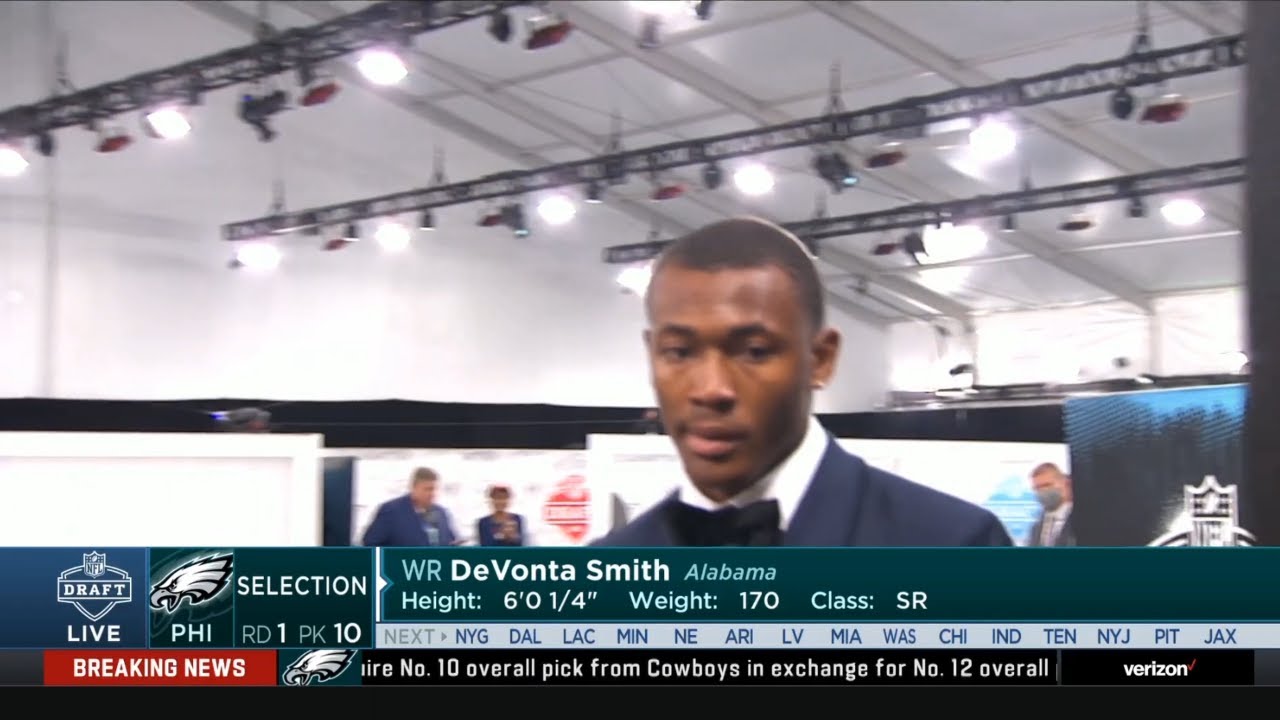 Eagles Draft Devonta Smith!