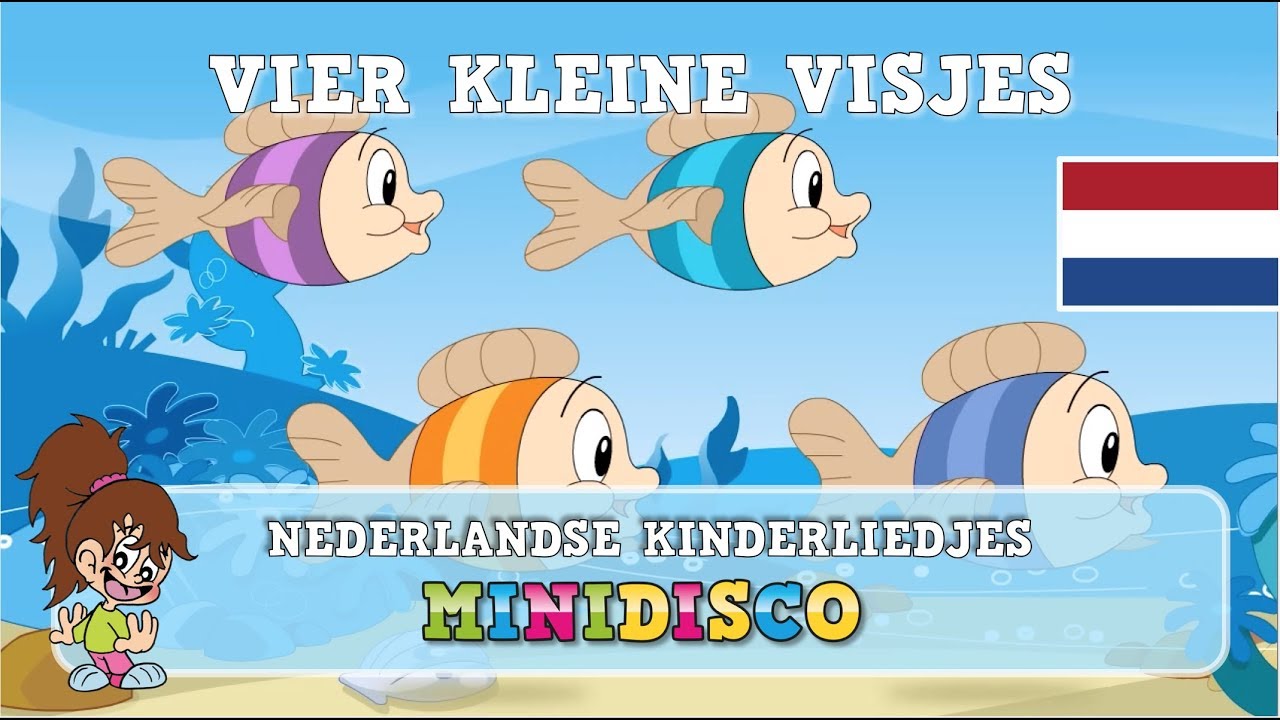 VIER KLEINE VISJES | Kinderliedjes | Liedjes voor Peuters en Kleuters | Minidisco