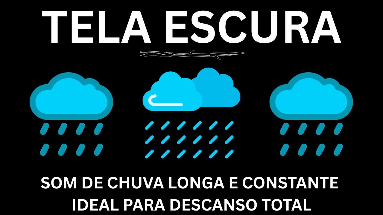 Som de Chuva Longa e Constante | Ideal para Descanso Total | Sons Relaxantes para Dormir