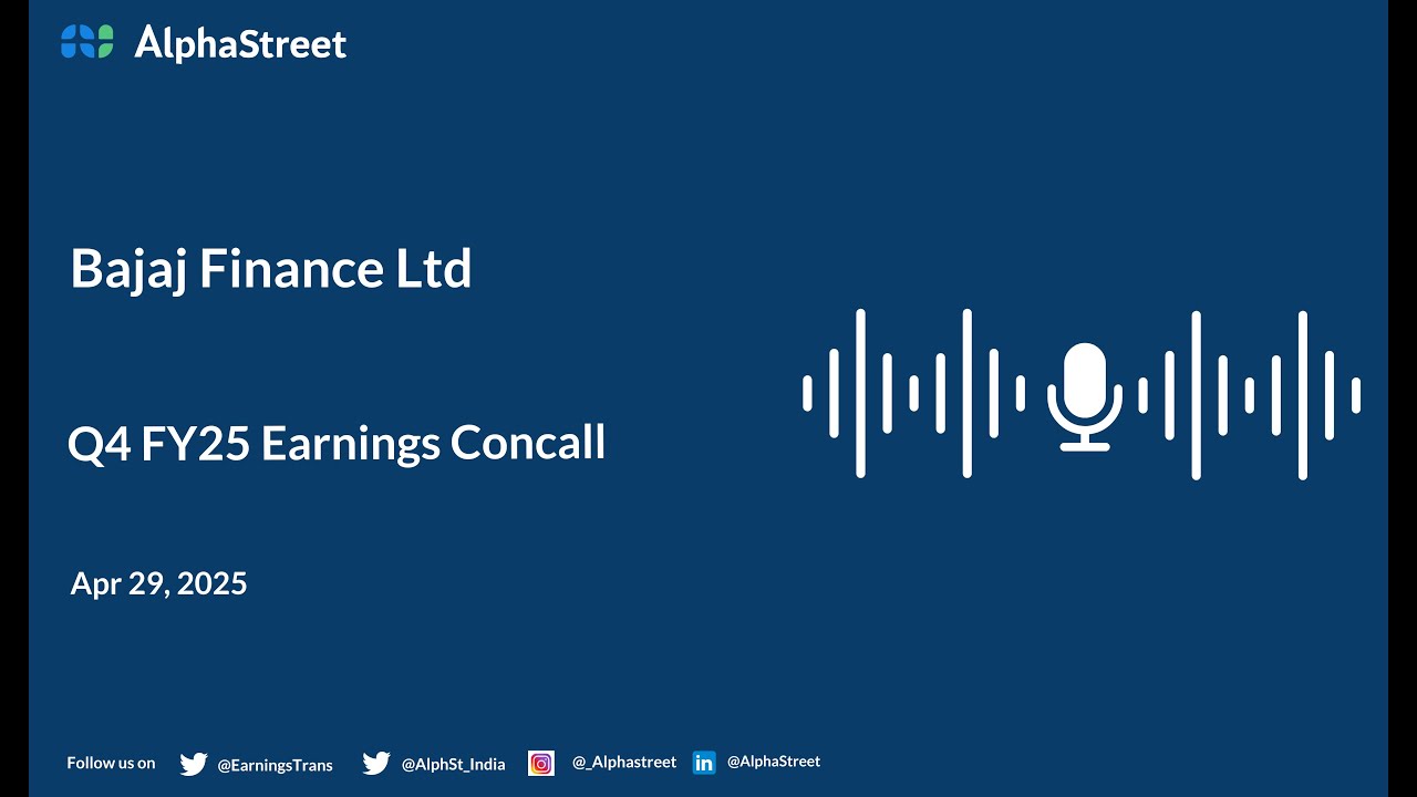 Bajaj Finance Ltd Q4 FY2024-25 Earnings Conference Call