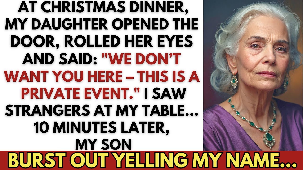 My Daughter Opened the Door on Christmas, Rolled Her Eyes, and Said: “We Don’t Want You Here”